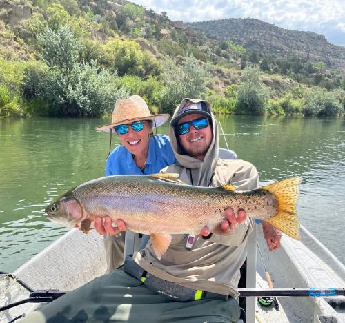 Fisheads guide and guest large trout