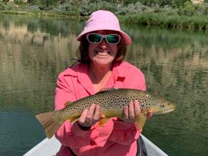 2026 08 31 Lady With Brown Trout San Juan River